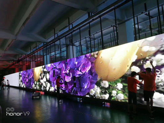 높은 광도 임대 발광 다이오드 표시, AC 100V-240V 단계 LED 배경막 스크린 3840Hz